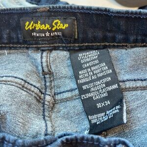 Men’s Urban Star men’s dark blue jeans size 30x34